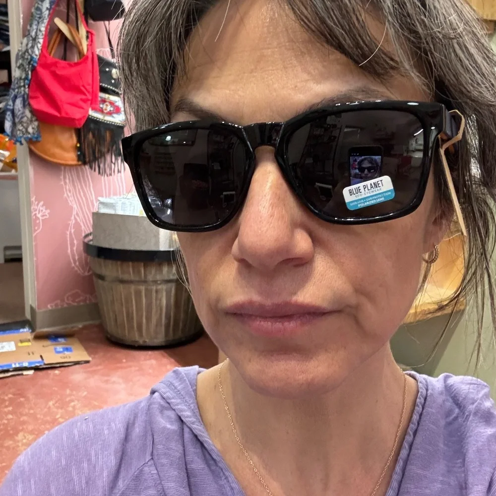 Blue planet eyewear #recycled plastic wood polarized sunglasses NWT unisex
